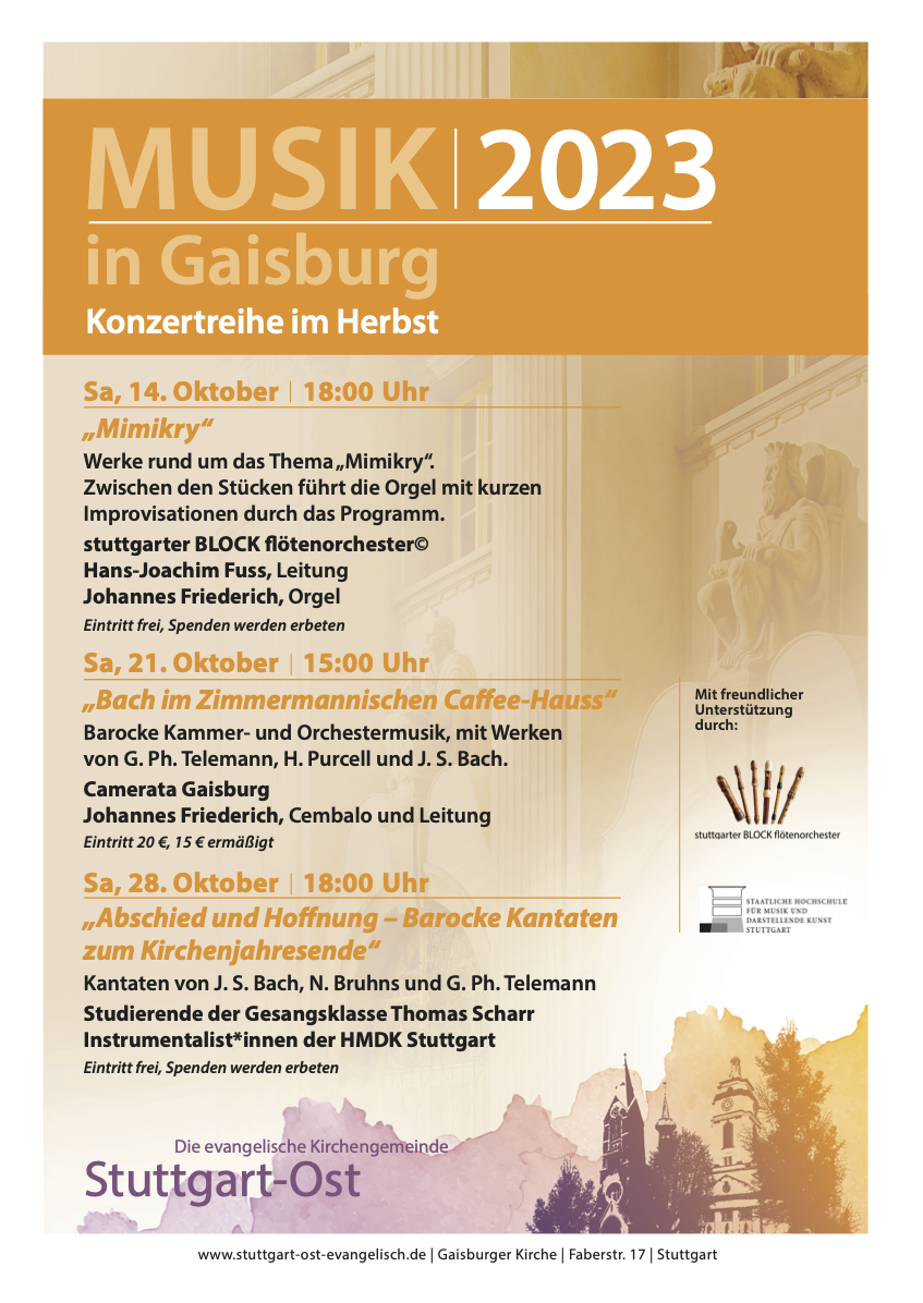 Konzertplakat vom 14.10.2023
