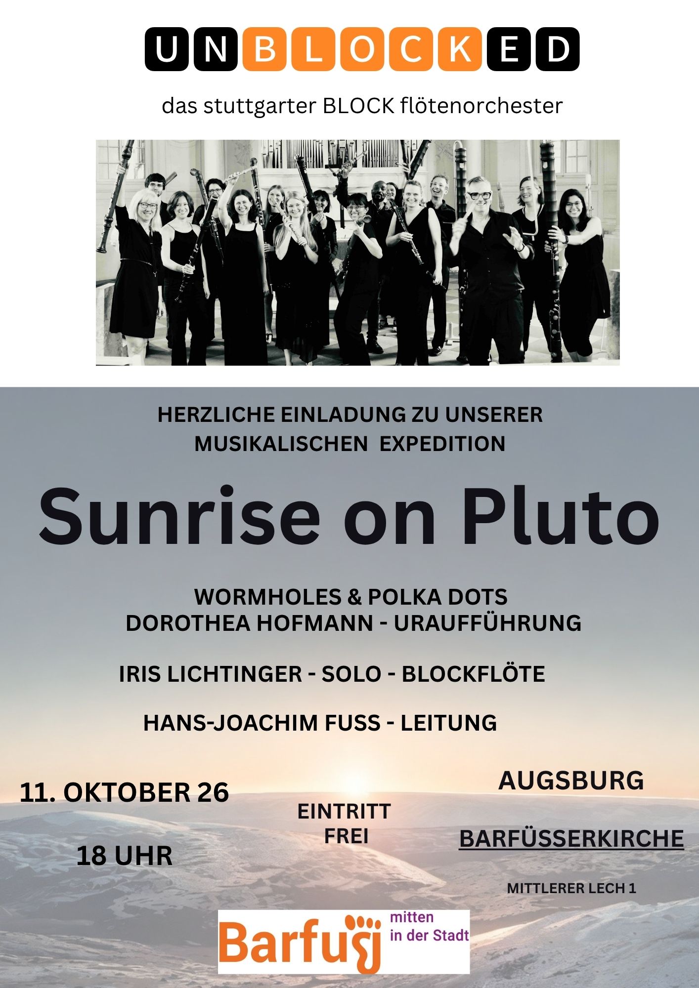 Konzertplakat: Sunrise on Pluto